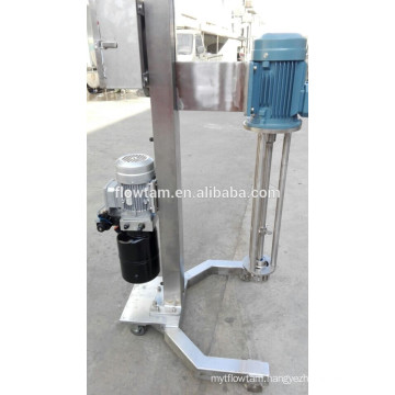 Stainless steel moveable lifting high shear homogenizer